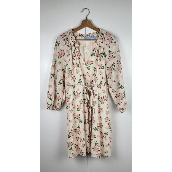Draper James Dresses & Skirts - Draper James Kellie Babydoll in Floral Magnolia Dress w/ Billowing Sleeves | L